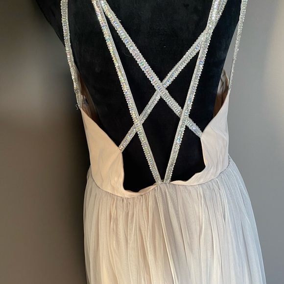 Beautiful Mesh and silver sequence detail .  Brand: ASOS - Picture 3 of 3